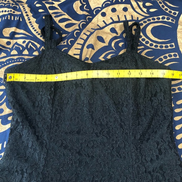 Vintage All That Jazz Black Foral Lace Dress Size Small (Vintage size 9/10) - Picture 14 of 15